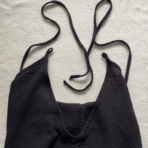 Zara black linen dress - Picture 3 of 5